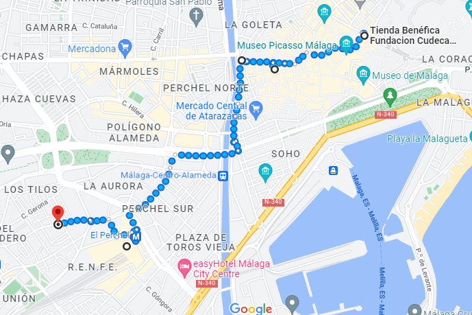 Tips para hacer la ruta Cudeca en el centro de Málaga