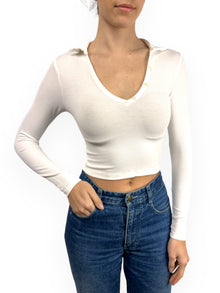  BERSHKA Top crop mujer Talla XS