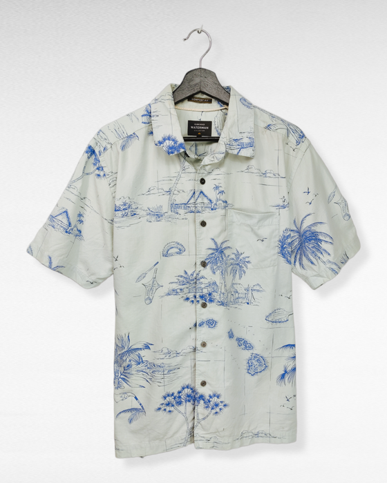 QUICKSILVER Camisa hawaiana Talla L VINTAGE