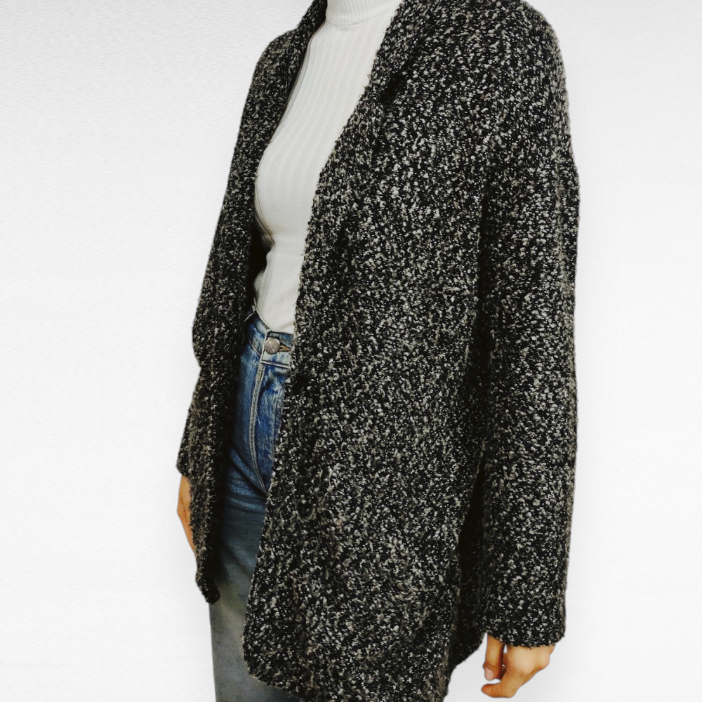 Sfera Chaquetas Mujer Punto Chaleco Sfera Tweed Chaquetas De Punto