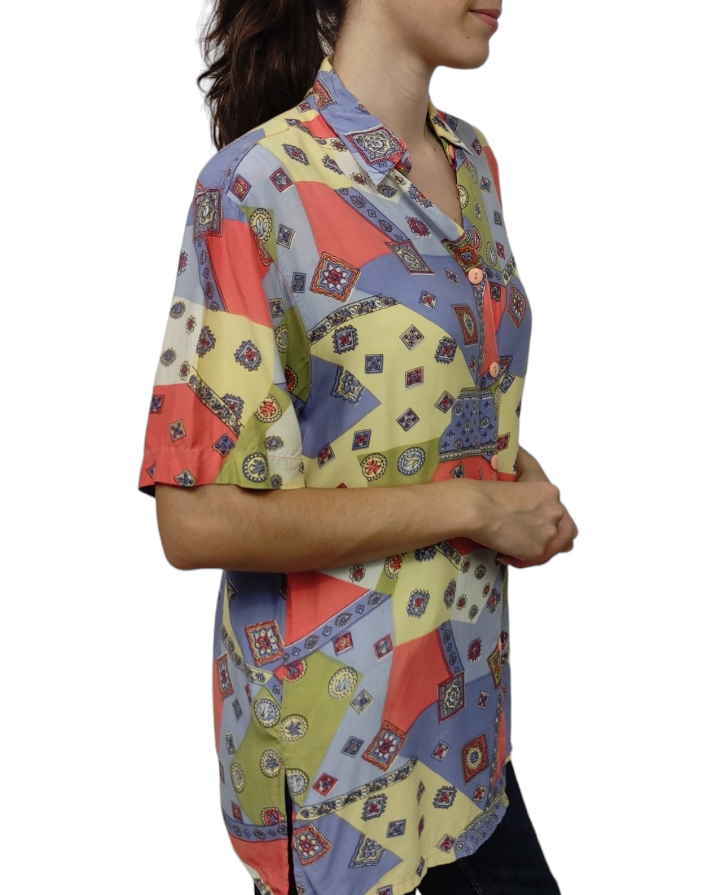 VINTAGE Camisa estampada mujer Talla L