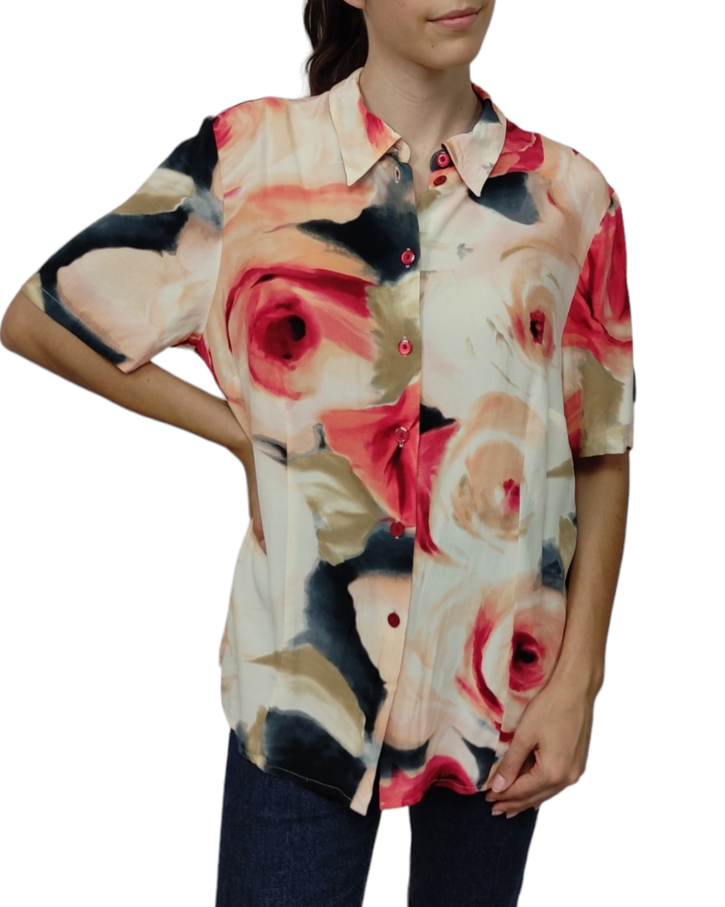 VINTAGE Camisa estampada mujer Talla XXL