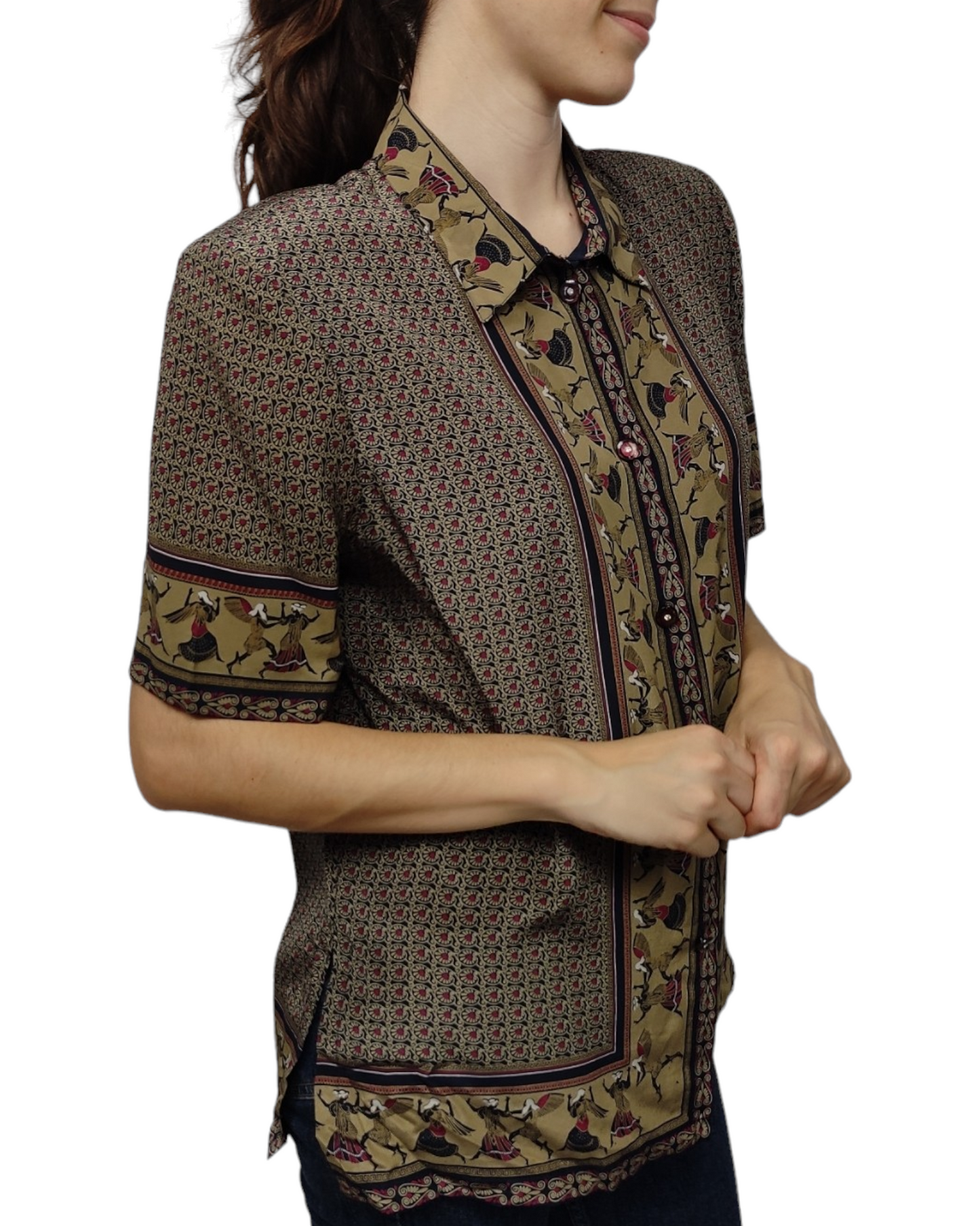 VINTAGE Camisa estampada unisex Talla M