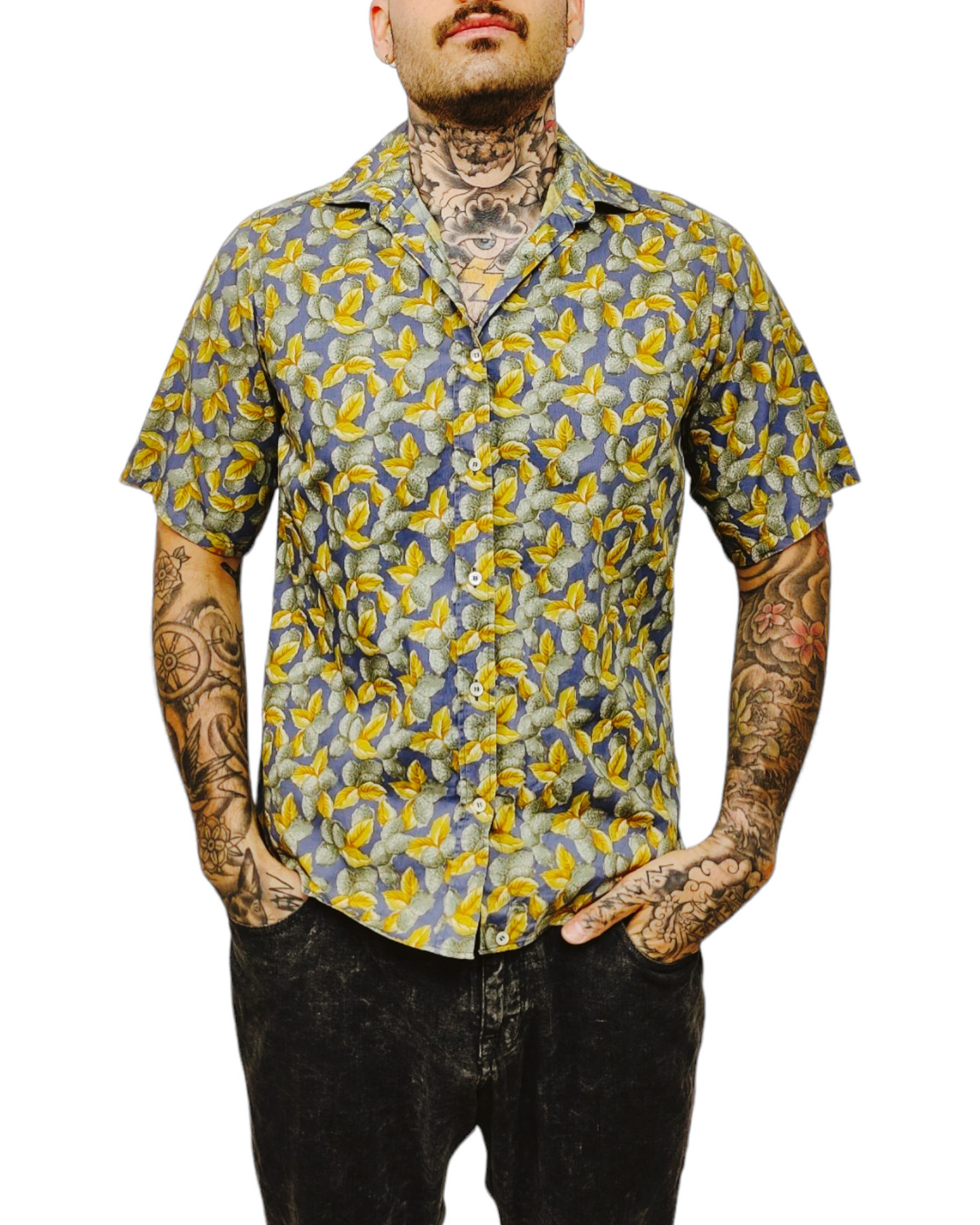 VINTAGE Camisa estampada unisex Talla M