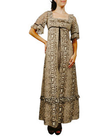  Vintage Vestido Largo Mujer Talla S