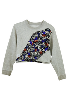  Sudadera Crop MUJER Talla S UPCYCLING