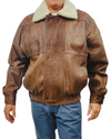 ZERIMAR Chaqueta Aviador Piel Hombre Talla XL