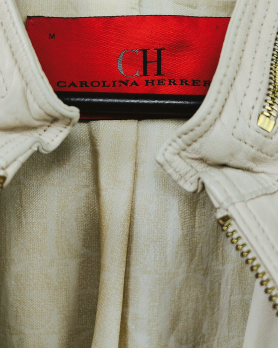 CAROLINA HERRERA Chaqueta de Piel Mujer Talla S