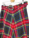 DEBENHAMS falda tartan mujer Talla L VINTAGE