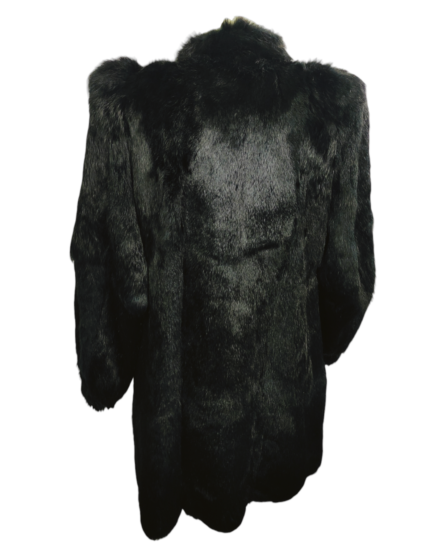 Women's long rabbit fur coat size M 