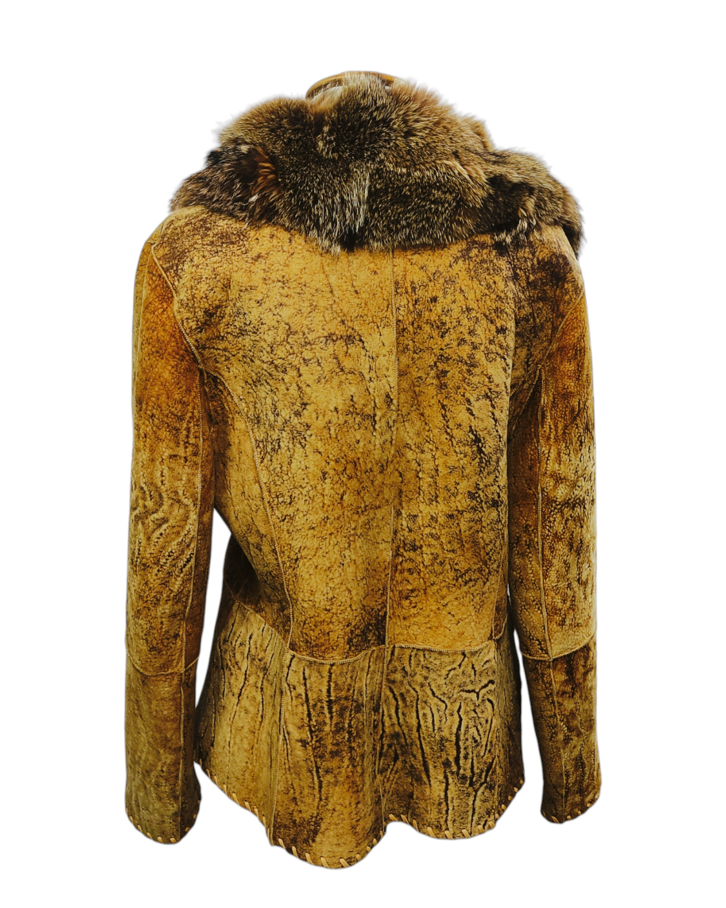 Women's sheepskin fur jacket Size M 