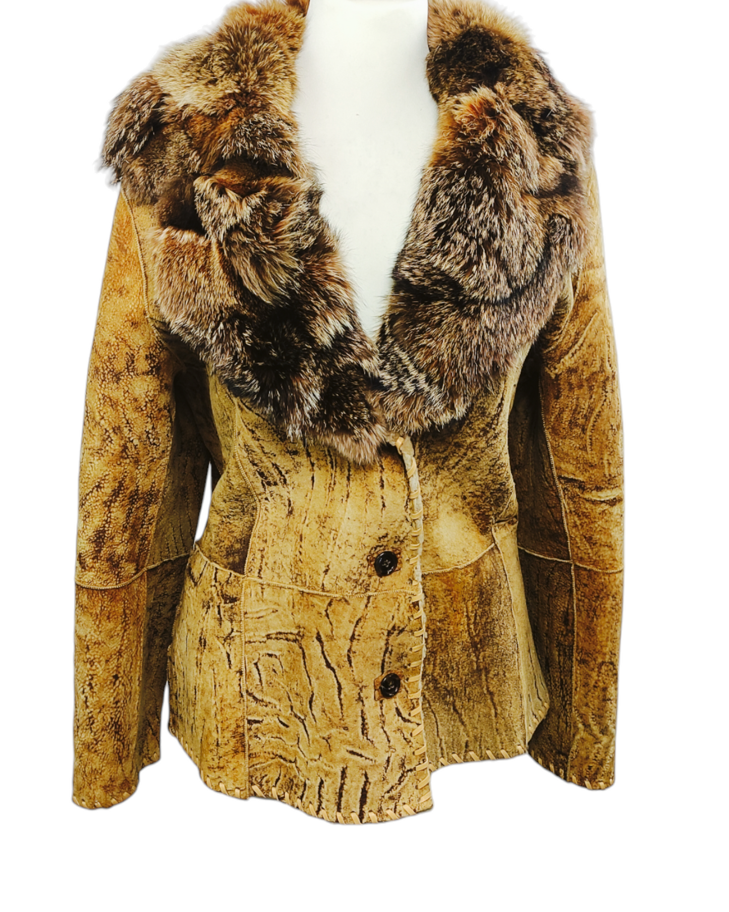 Women's sheepskin fur jacket Size M 