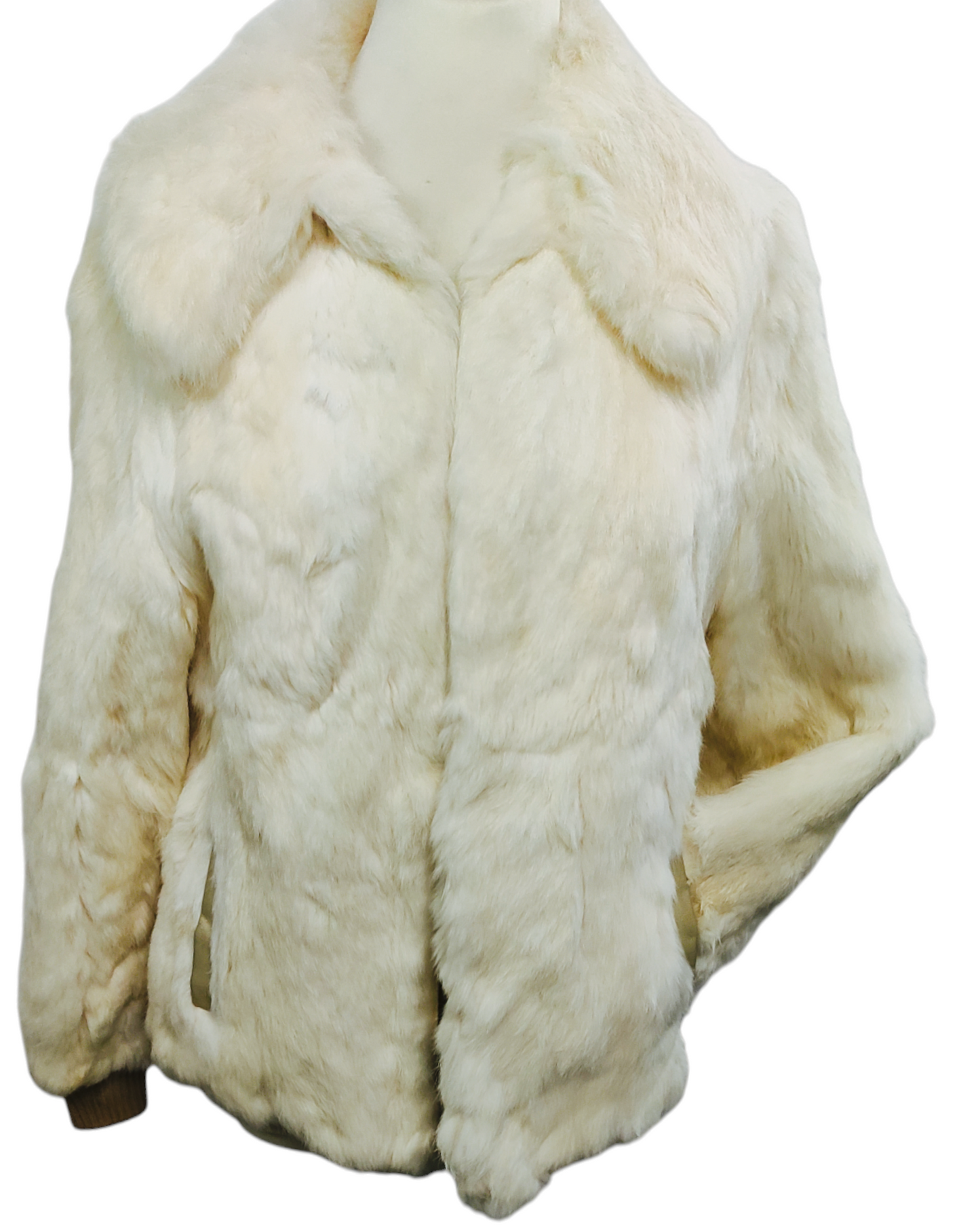 Women's rabbit fur jacket Size S 