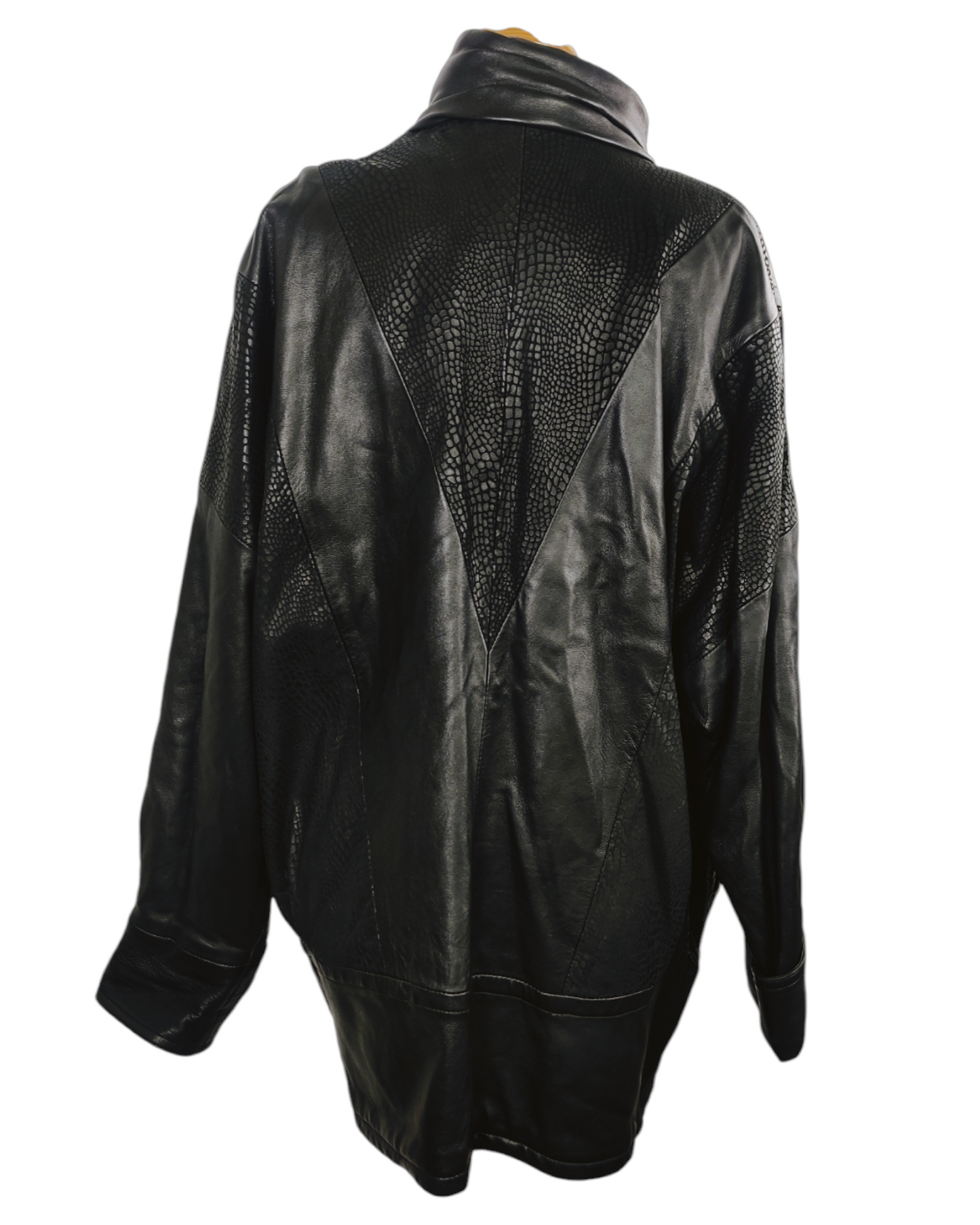 Blouson cuir femme VINTAGE Taille XL