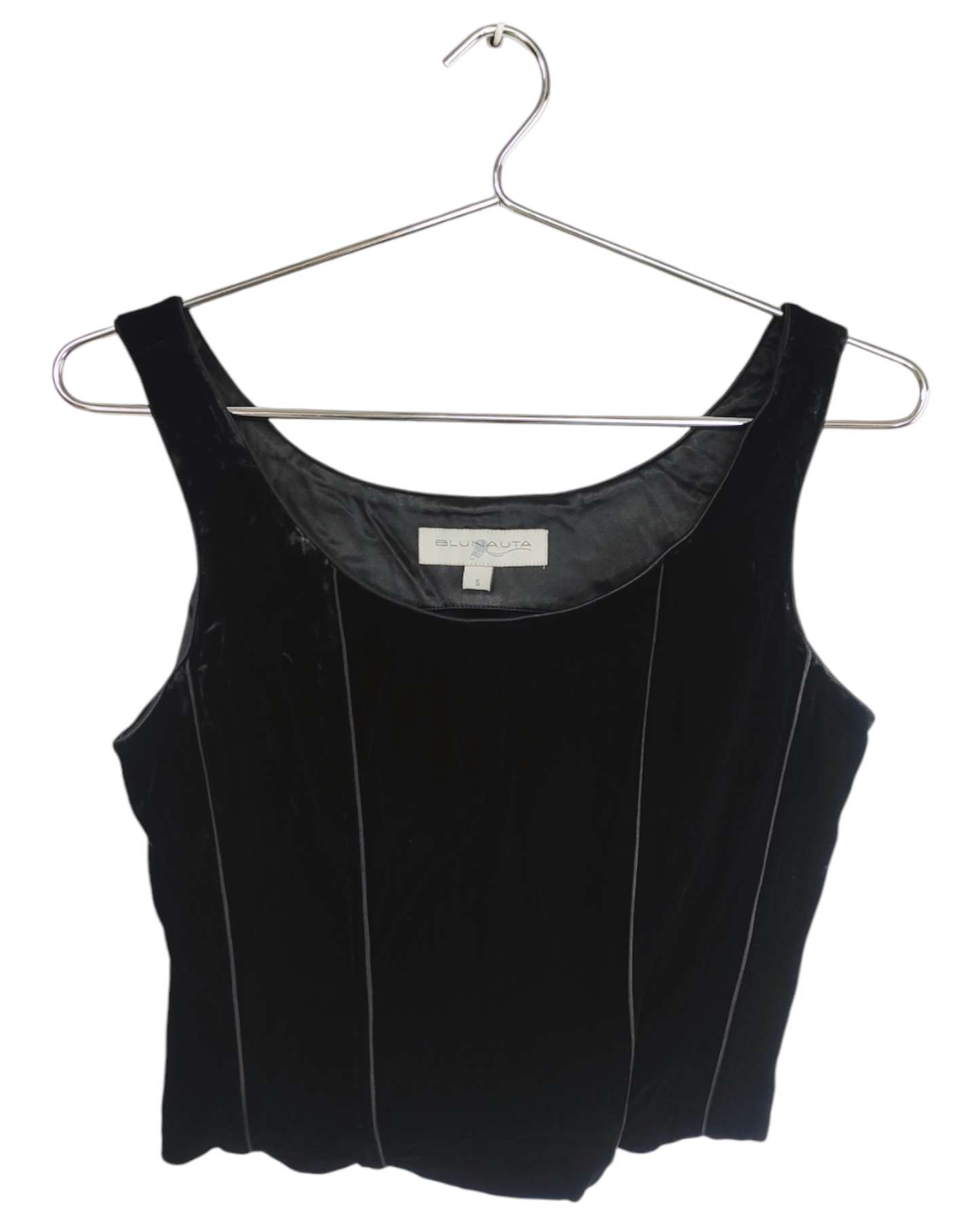 BLUENAUTA Top terciopelo Mujer Talla S