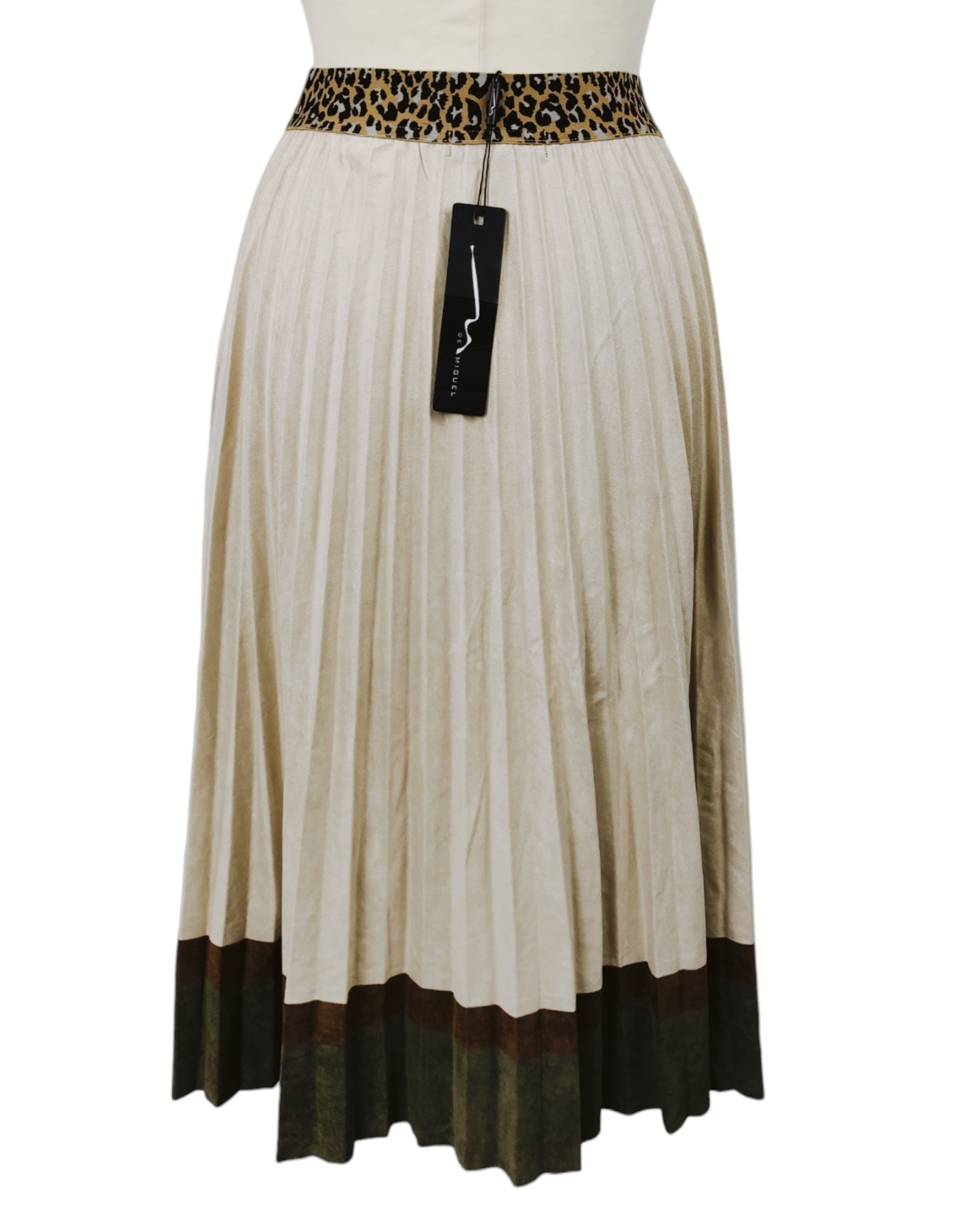 M by Miguel pleated skirt with suede effect for women Size M