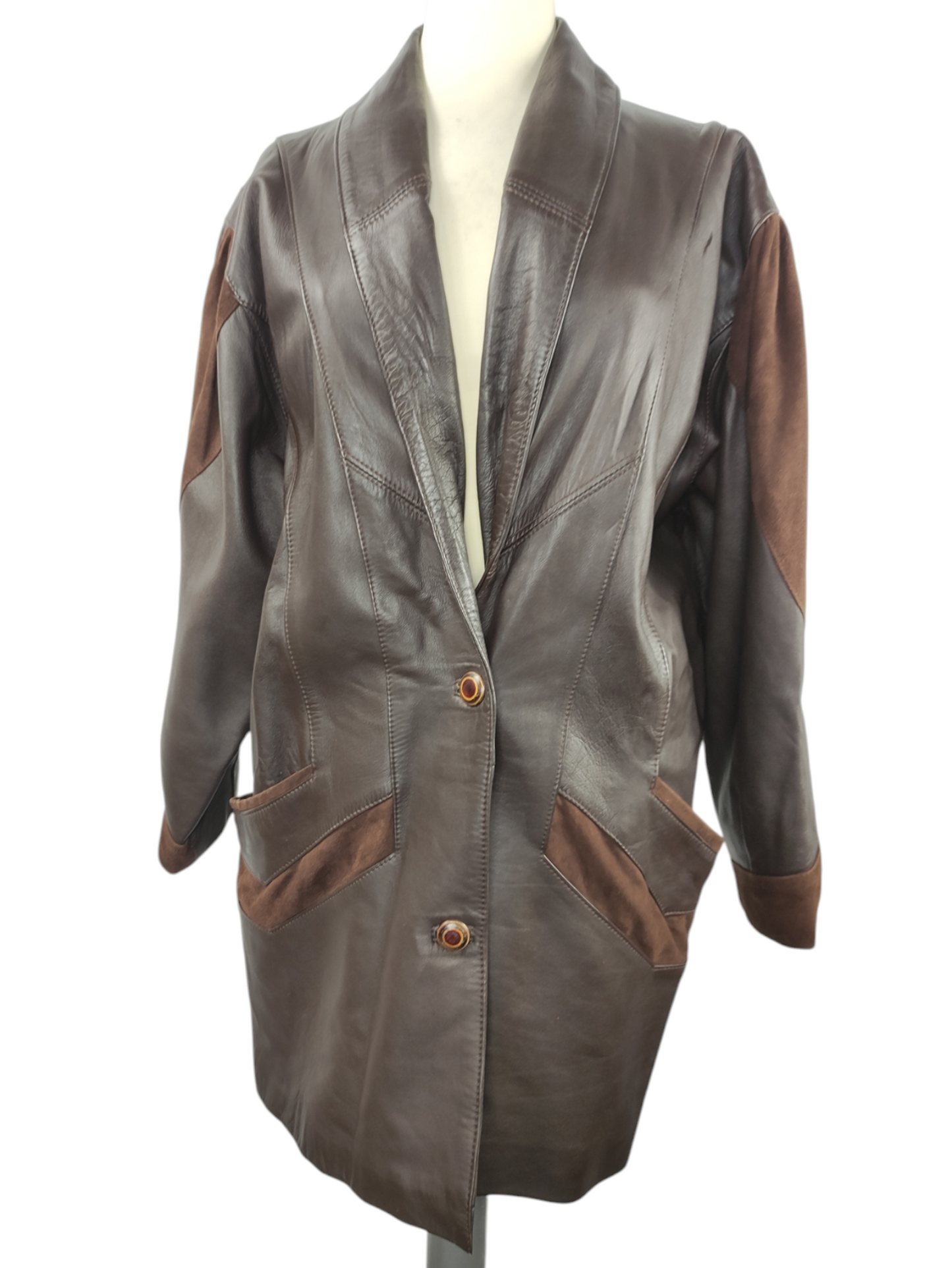 VINTAGE chaqueta de piel mujer Talla XL