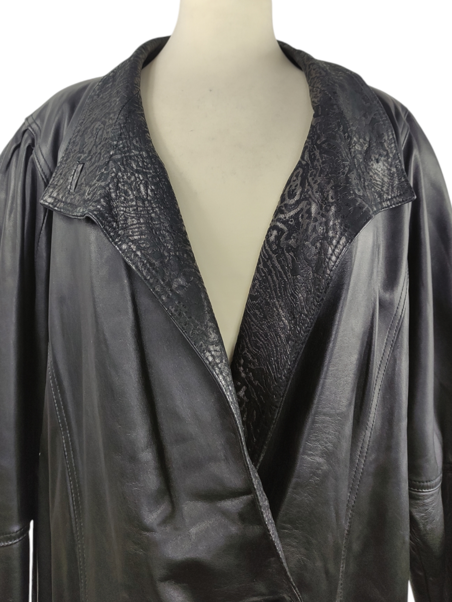 VINTAGE chaqueta piel mujer Talla XL