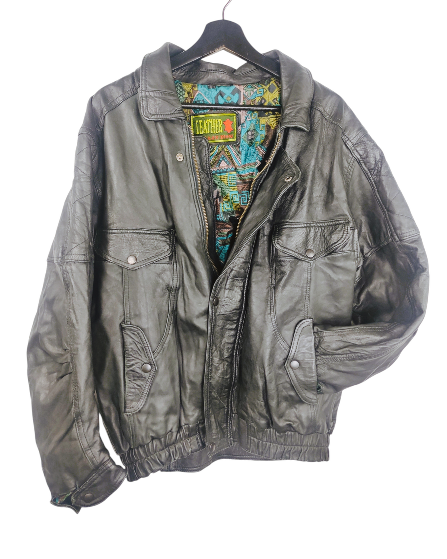 VINTAGE chaqueta piel hombre Talla L